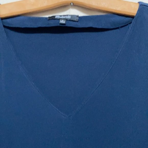 Madewell Navy blue short sleeved dress measurements in pics size small (D-019) - Picture 10 of 11